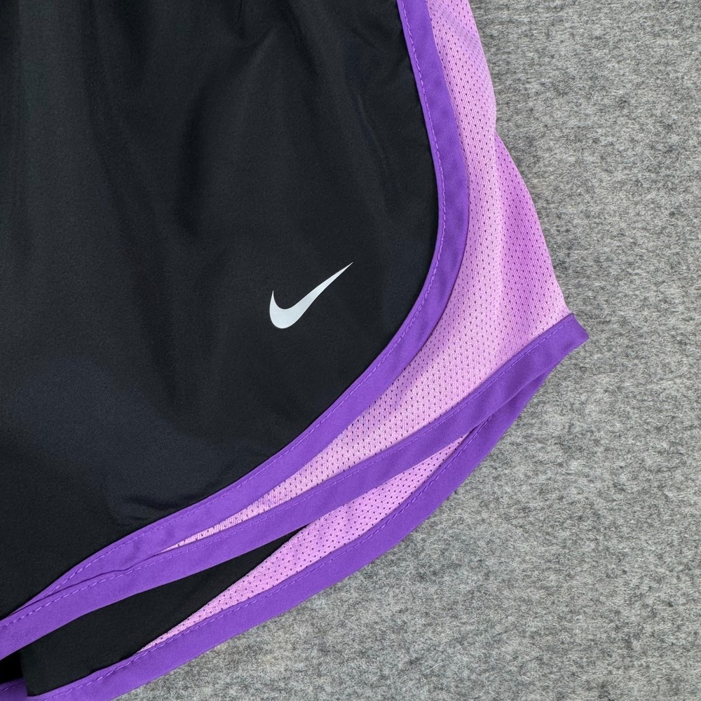 Nike Dri Fit Tempo Running Shorts 3" Lined Black Purple Womens Small S - Picture 3 of 14